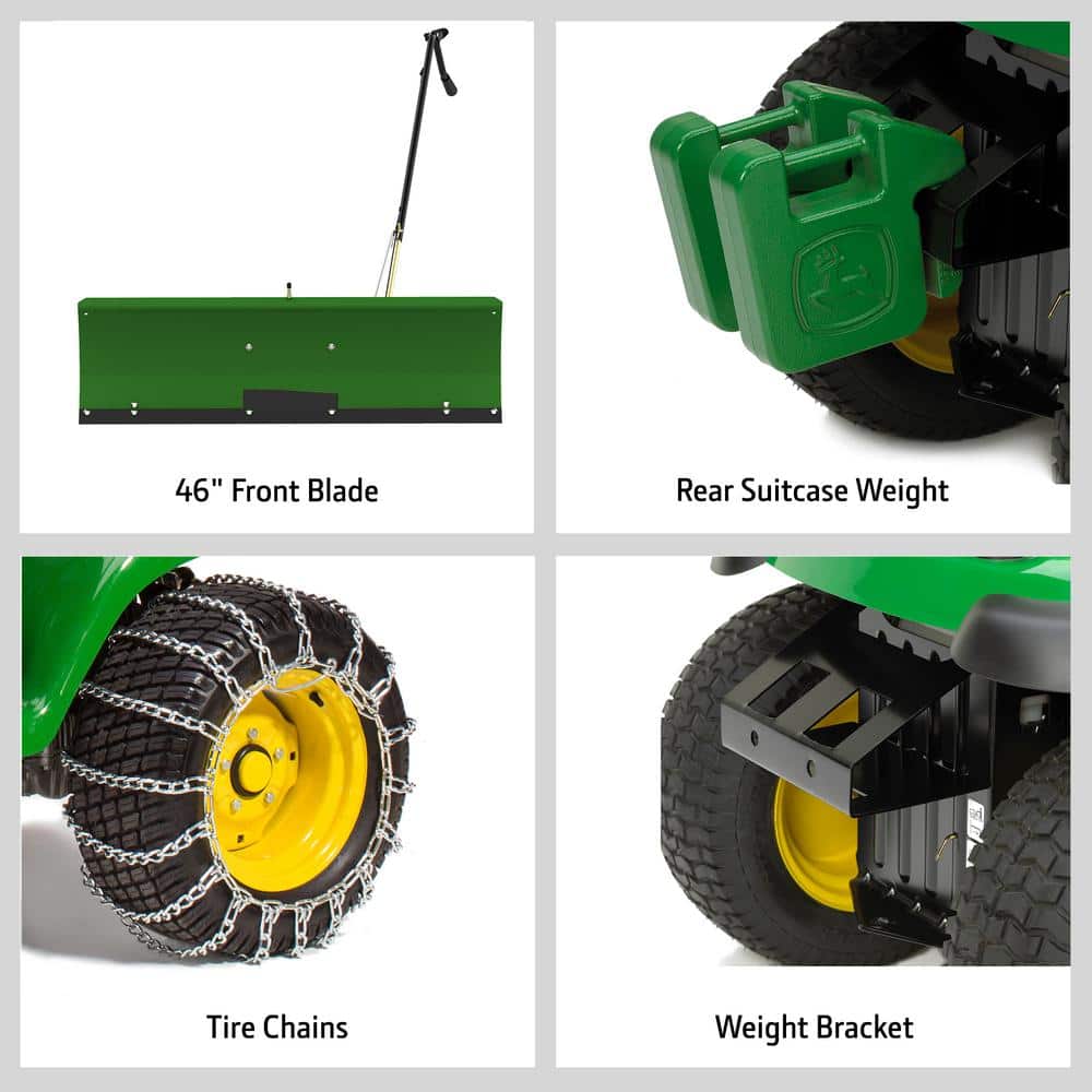 46 in. Front Blade Snow Plow Complete Attachment Package for 100 Series Tractors with 42 in. or 48 in. Decks