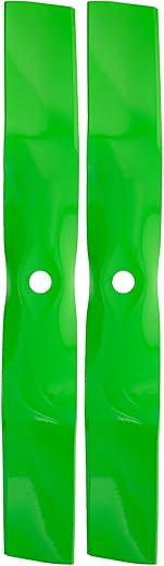 8TEN LawnRAZOR Blade for John Deere X350 Z335E X354 X370 X330 Z335M Z345R Z345M UC22008 42-Inch Ultra High Lift 2 Pack