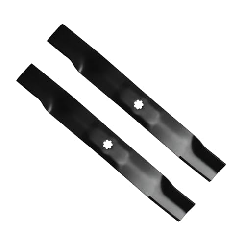 BCQNXX AM141034 Lawn Mower High Lift Blade for 42 Inch Deck John Deere D105 D110 LT160 LA135 Z225 - Heavy Duty Blade Replaces AM141034 AM141032 M154062 AM137327 M154061-2 Pack