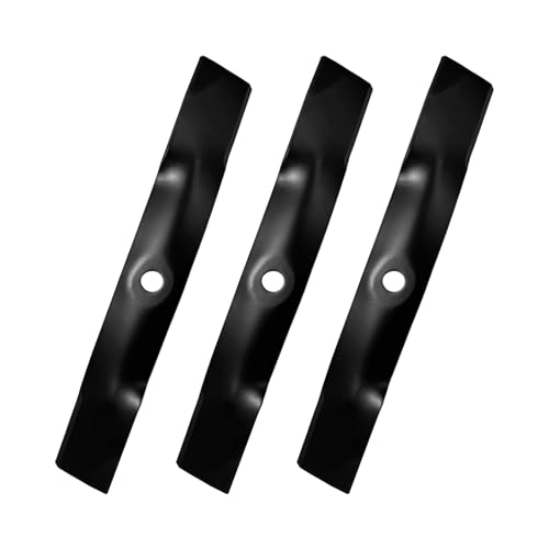 blce M145476 M127500 High Lift Mower Blades Compatible with John Dee-re 48" Deck X300 X320 X350 Z425 GX255 GX325 LT180 LT190 Lawn Mower, Replace M127673 M146715 AM141907 AM148663 UC22009, 3 Pack
