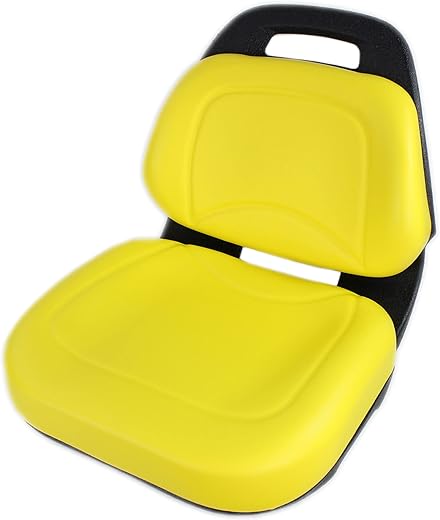 E-AM136044 Deluxe Yellow Seat for John Deere X530, X520, X500, X360, X340, X324, X320, X300R, X304, X300, X305R, X310, X330, X350, X350R, X354, X384, X380, X370, X394+