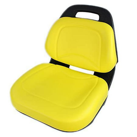 E-AUC11188 Deluxe Yellow Seat for John Deere Lawn Tractors X360, X340, X324, X320, X300R, X304, X300, X305R, X310, X330, X350, X350R, X354, X384, X380, X370, X394, X390, X580, X570+