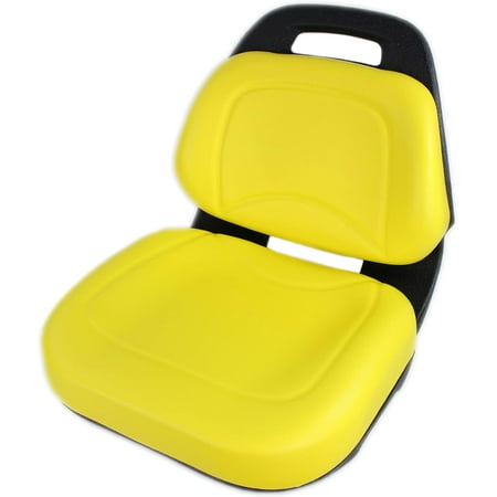E-AUC11188 Deluxe Yellow Seat for John Deere Lawn Tractors X360, X340, X324, X320, X300R, X304, X300, X305R, X310, X330, X350, X350R, X354, X384, X380, X370, X394, X390, X580, X570+