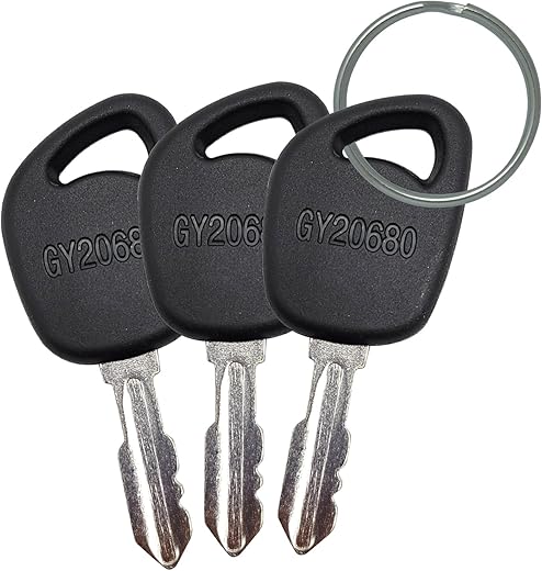 Gy20680 Gx24332 Lgnition Keys Replacement for John Deere D100 D105 D110 D120 D130 D140 D150 D155 D160 D170 Lawn Tractors (3 Pack)