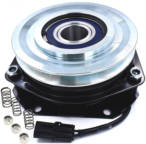 HD Switch HiTorque 300ftlb BIGBearing Billet Pulley Electric PTO Clutch AM104895 AM39209 AM100846 MA-GT-JD 9AL1 for John Deere 316 317 318 322 330 332 430 w/Larger Replaceable Pulley Bearing Tractor