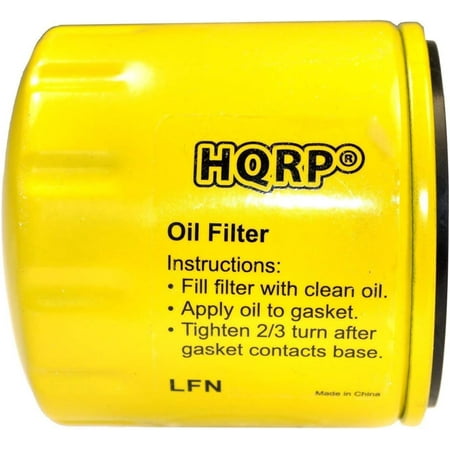 HQRP Oil Filter for JOHN DEERE 300 series 316, 317, 318, 420 Garden Tractor, AM101207 TCA10018 Replacement