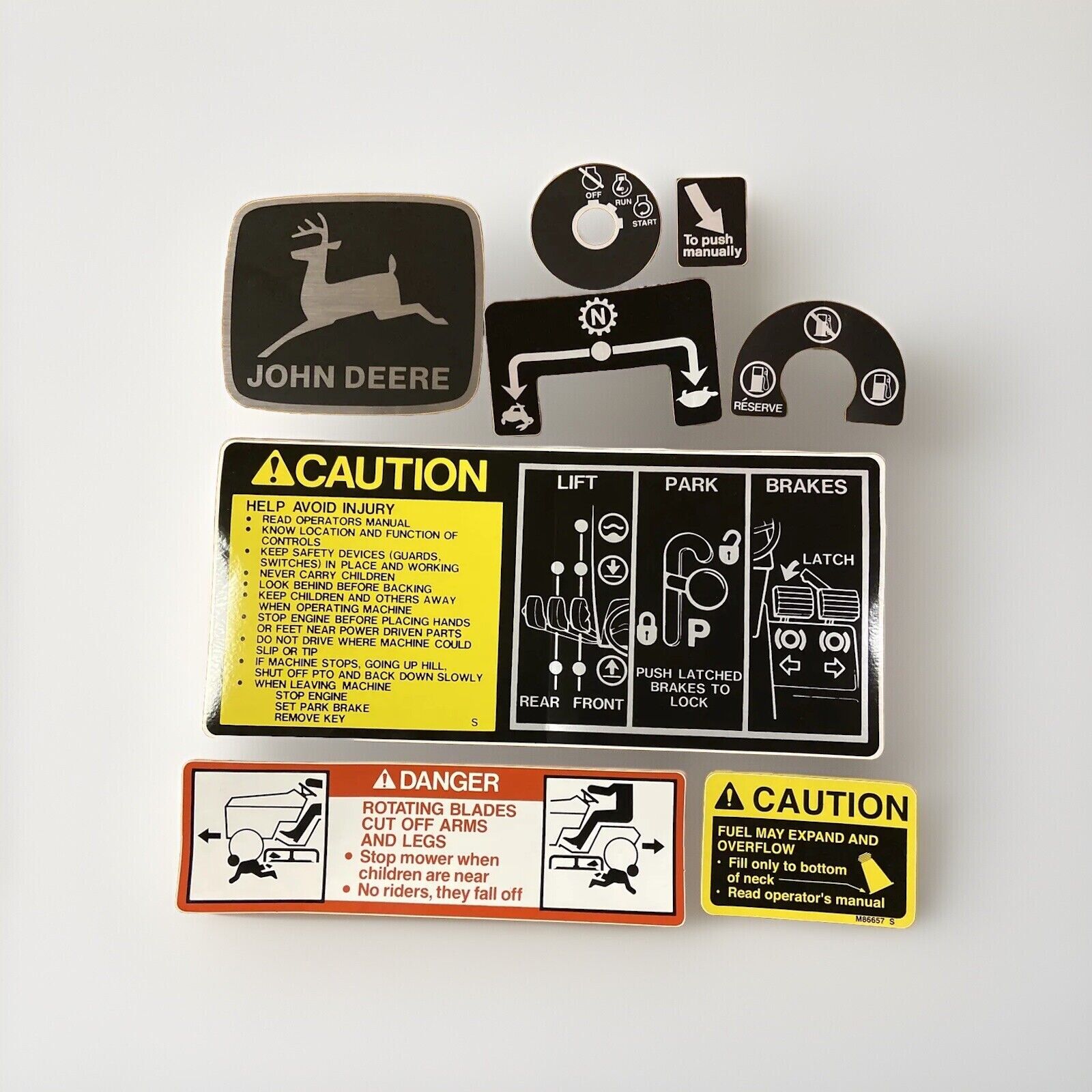 John Deere 318,420 Tractor Decal Set