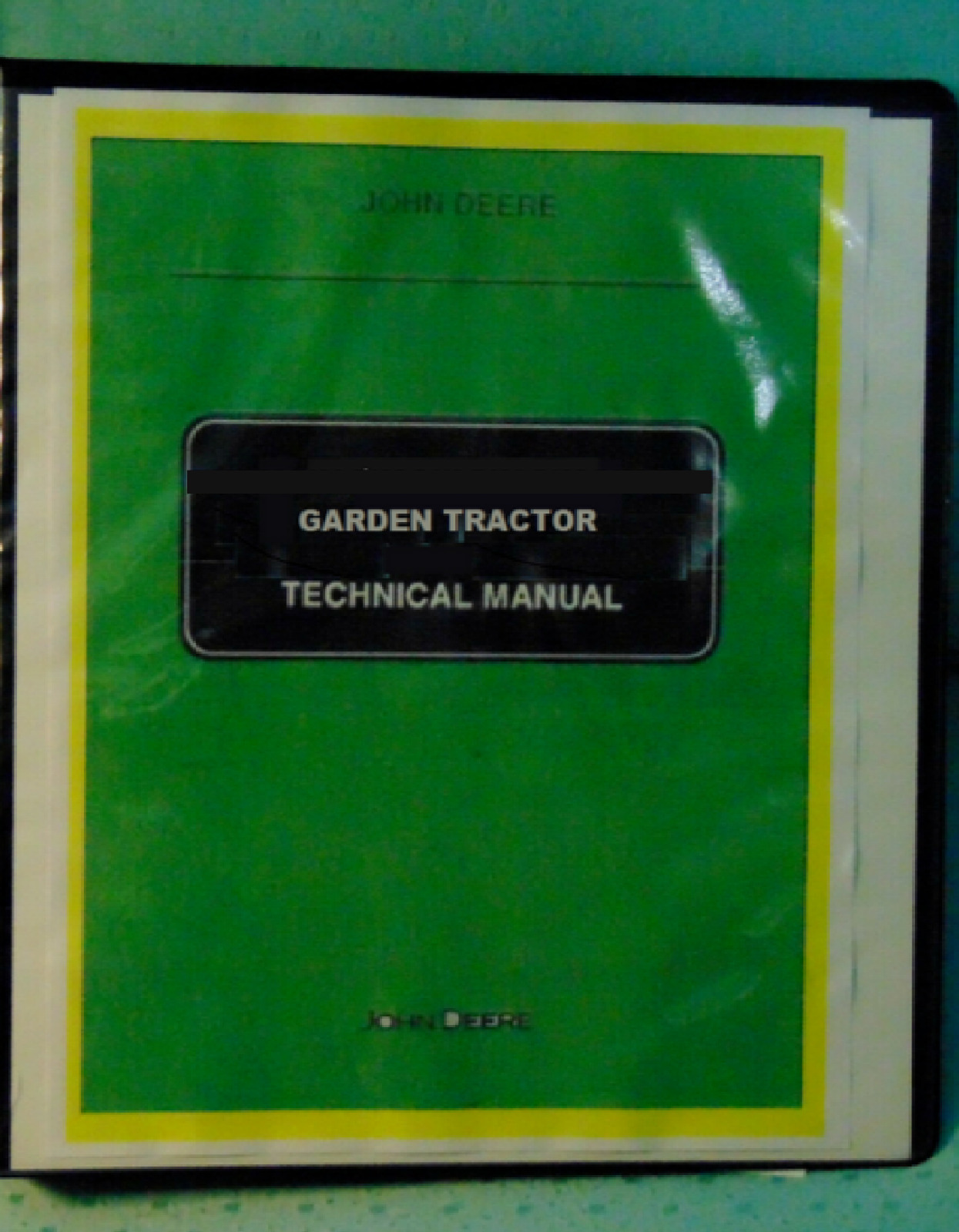John Deere S100 S110 S120 S130 S140 S150 riding lawn mower service manual binder