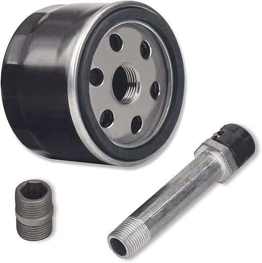 MIU13767B Easy Change Conversion Kit (AM125424 Oil Filter & AM131611 Drain Plug & MIU13767 Adapter Fitting) for John Dee-re Lawn/Garden Tractor E120, E130, E150, E160, E170, E180, X166R, Z335E。etc