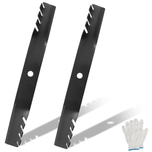 Swess M170642 Mulching Blades Compatible with Jo-hn Deere X330 X350 X354 X370 X380 Z335E Z335M Z345M Z345R Riding 42 Inch Mower Deck, Replace for UC22008 (2 Pcs)
