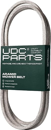 UDC Parts GX20072 Deck Belt for John Deere D100 D105 D110 D125 D130 L100 L110 E100 E110 E120 E130 LA105 LA110 LA115 S100 GY20570 / 103.875 inches